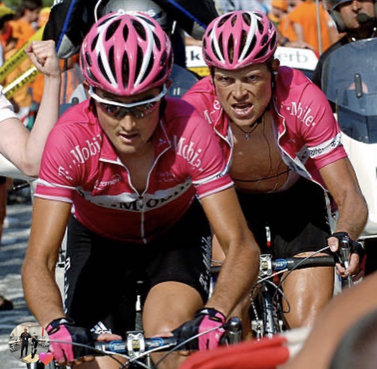 Óscar Sevilla y Jan Ulrich (redes de Óscar Sevilla)