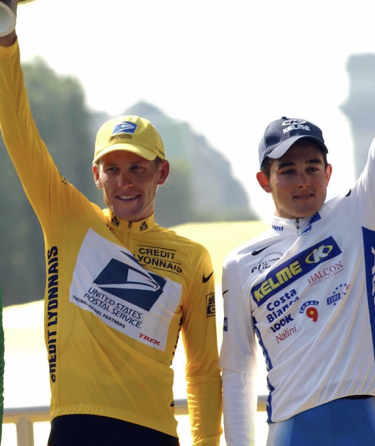Lance Armstrong y Óscar Sevilla (redes de Óscar Sevilla)
